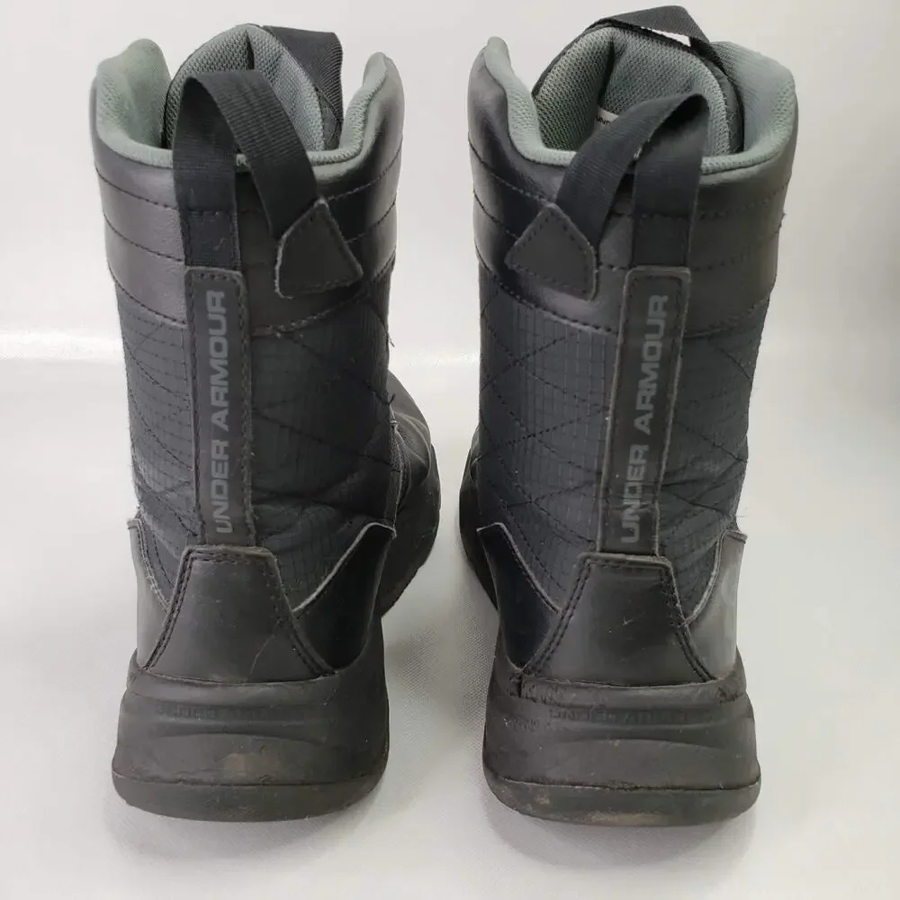 Under Armour Boots Stellar Tactical Men's US 11 Black Leather Side-Zip Military